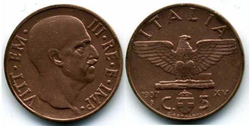 5 Centesimo Kingdom of Italy (1861-1946) Alluminio/Bronzo 