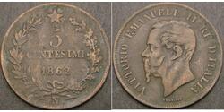 5 Centesimo Kingdom of Italy (1861-1946) Bronce 