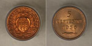 5 Centesimo San Marino (301 - ) Bronze 