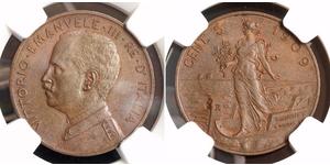 5 Centesimo Kingdom of Italy (1861-1946) Copper Victor Emmanuel III of Italy (1869 - 1947)