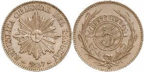 5 Centesimo Uruguay (1825 - ) Copper 