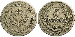 5 Centesimo Uruguay (1825 - ) Copper/Nickel 