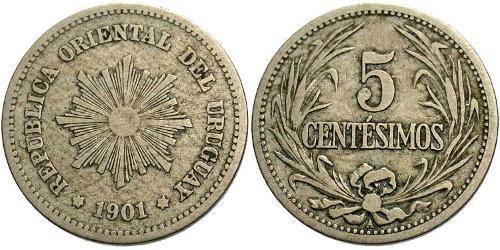 5 Centesimo Uruguay (1825 - ) Copper/Nickel 