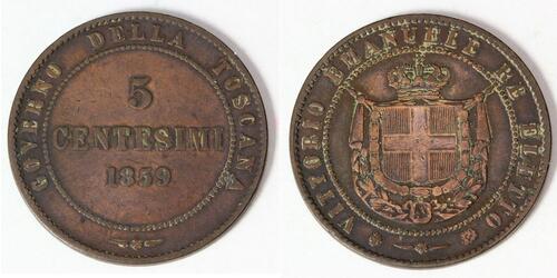 5 Centesimo  Cuivre 