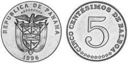 5 Centesimo Panama Cuivre/Nickel 