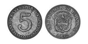 5 Centesimo Panama Cuivre/Nickel 