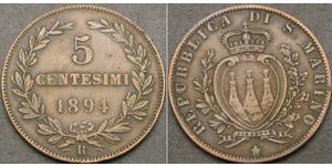 5 Centesimo San Marino (301 - ) Kupfer 