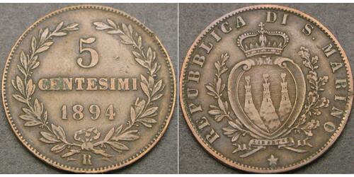 5 Centesimo San Marino (301 - ) Kupfer 