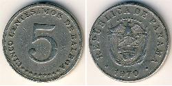 5 Centesimo Panama Kupfer/Nickel 