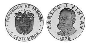 5 Centesimo Panamá Níquel/Cobre Carlos Juan Finlay(1833 – 1915)