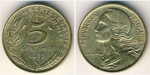 5 Centime Quinta Repubblica francese (1958 - ) Alluminio/Bronzo 