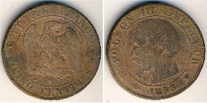 5 Centime Francia Bronce Napoleon III (1808-1873)