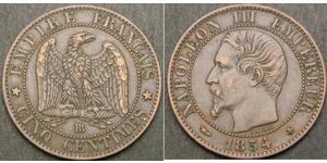 5 Centime Frankreich Bronze Napoleon III (1808-1873)