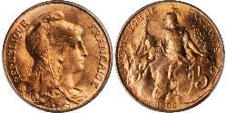 5 Centime Troisième République (1870-1940)  Bronze 