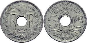 5 Centime Dritte Französische Republik (1870-1940)  Kupfer/Nickel 
