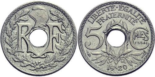 5 Centime Dritte Französische Republik (1870-1940)  Kupfer/Nickel 