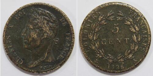 5 Centime Frankreich  Karl X. von Frankreich (1757-1836)