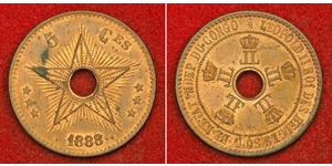 5 Centime Geschichte der Demokratischen Republik Kongo (1908 - 1960)  