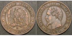 5 Сантім Франція Бронза Наполеон ІІІ Бонапарт (1808-1873)