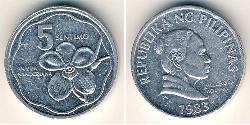 5 Centimo Filippine Alluminio 