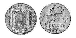 5 Centimo Espagne franquiste (1936 - 1975) Aluminium 