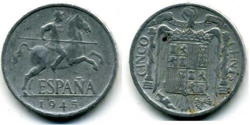 5 Centimo Francoist Spain (1936 - 1975) Aluminium 