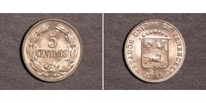 5 Centimo Venezuela Brass 