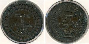 5 Centimo Tunisia Bronzo 
