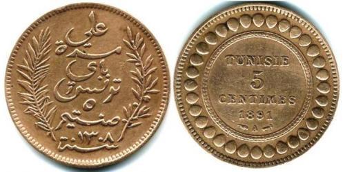 5 Centimo Tunisia (1956 - ) Copper 