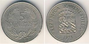 5 Centimo Venezuela (1811 - ) Copper/Nickel 
