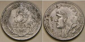 5 Centimo Zweite Spanische Republik (1931 - 1939) Iron 