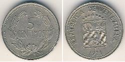 5 Centimo Venezuela Níquel/Cobre 