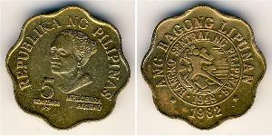 5 Centimo Filippine Ottone 