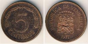 5 Centimo Venezuela (1811 - ) Steel/Copper 