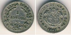 5 Centimo Costa Rica (1821 - ) 镍/銅 