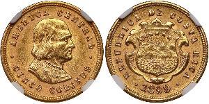 5 Colon Costa Rica (1821 - ) Or 
