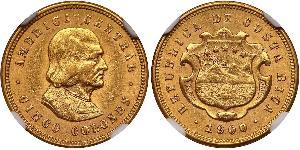 5 Colon Costa Rica (1821 - ) Or 