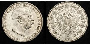 5 Corona Impero austro-ungarico (1867-1918) Argento Franz Joseph I (1830 - 1916)