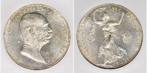 5 Corona Impero austro-ungarico (1867-1918) Argento Franz Joseph I (1830 - 1916)