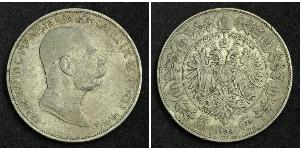 5 Corona Imperio austrohúngaro (1867-1918) Plata Franz Joseph I (1830 - 1916)