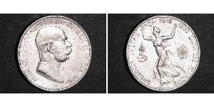 5 Corona Österreich-Ungarn (1867-1918) Silber Franz Joseph I (1830 - 1916)