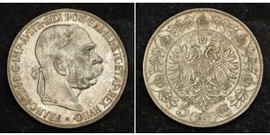 5 Corona Austria-Hungary (1867-1918) Silver Franz Joseph I (1830 - 1916)