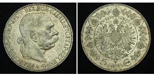 5 Corona Austria-Hungary (1867-1918) Silver Franz Joseph I (1830 - 1916)