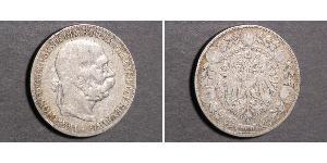 5 Corona Австро-Венгрия (1867-1918) Серебро Франц Иосиф I (1830 - 1916)