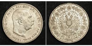 5 Corona Австро-Венгрия (1867-1918) Серебро Франц Иосиф I (1830 - 1916)