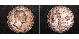 5 Corona Австро-Венгрия (1867-1918) Серебро Франц Иосиф I (1830 - 1916)