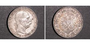 5 Corona Австро-Угорщина (1867-1918) Срібло Франц Иосиф I (1830 - 1916)