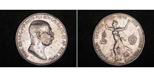 5 Corona 奥匈帝国 (1867 - 1918) 銀 弗朗茨·约瑟夫一世 (1830 - 1916)