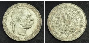 5 Corona 奥匈帝国 (1867 - 1918) 銀 弗朗茨·约瑟夫一世 (1830 - 1916)