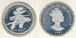 5 Dollar Bahamas (1973 - ) Argent 